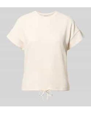 Opus Regular Fit T-Shirt Van Viscosemix Model 'Solke' - Naturel