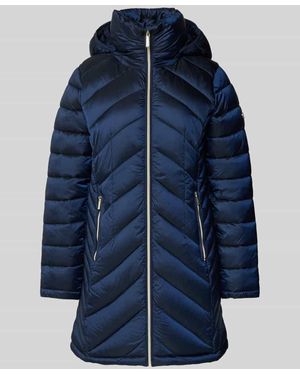 MICHAEL Michael Kors Steppmantel mit Stehkragen Modell 'Longline' - Blau