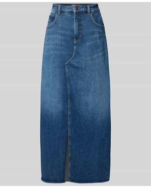Cambio Jeansrock Mit Gehschlitz Modell 'Harlow' - Blau