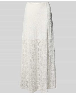 Ichi Maxirock Mit Spitze Modell 'Mermaida' - Weiß