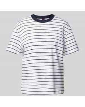 Stefanel T-Shirt Van Zuiver Katoen - Grijs