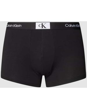 Calvin Klein Trunks Mit Eingewebten Label-Details - Blau