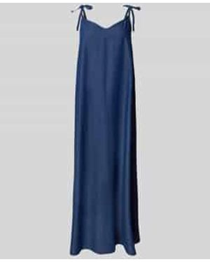 Pieces Midi-Jeansjurk Van Puur Katoen, Model 'Tenim' - Blauw