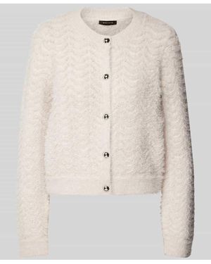 MORE&MORE Cardigan Mit Durchgehender Knopfleiste - Natur