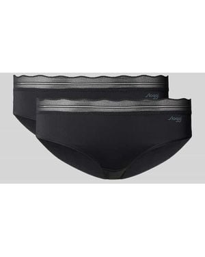 Sloggi Slim Fit Hipster mit Logo-Detail Modell 'Go Blush' - Schwarz