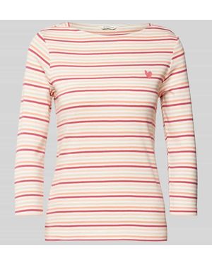 Tom Tailor Shaped Fit 3/4-Shirt Mit Baumwollanteil - Pink