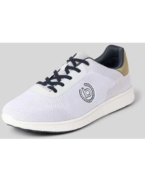 Bugatti Sneaker mit Logo Modell 'Victory' - Weiß