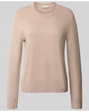 Tom Tailor Regular Fit Strickpullover aus Baumwoll-Kaschmir-Mix - Natur