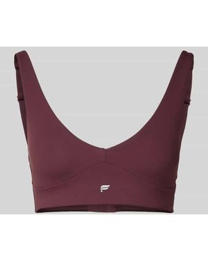Fabletics BH mit Logo und Hakenverschluss - Lila