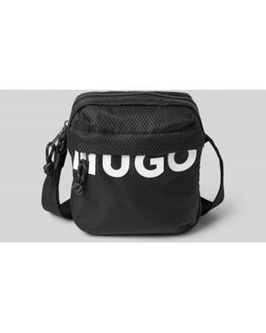 HUGO Umhängetasche Mit Label-Print Modell 'Shaun' - Schwarz