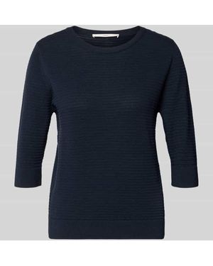 Lanius Strickpullover mit 3/4-Arm - Blau