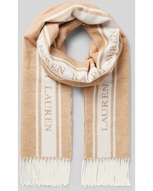 Ralph Lauren Sjaal Met Wol En Franjes - Naturel