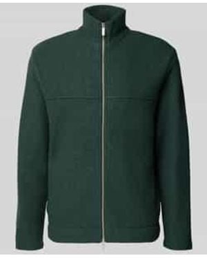 SELECTED Regular Fit Cardigan Van Zuivere Wollen Bouclé, Model 'Nealy' - Groen