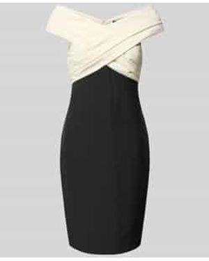 Ralph Lauren Cocktailkleid in Wickel-Optik Modell 'Irene' - Schwarz
