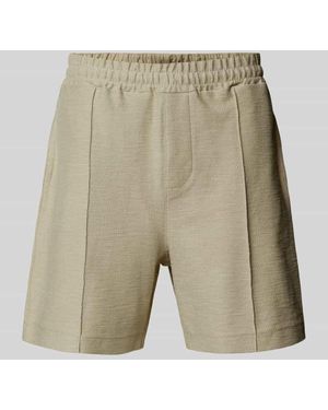 Joop! Shorts mit elastischem Bund und Gesäßtasche - Natur