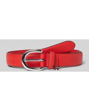 Ralph Lauren Ledergürtel mit Dornschließe Modell 'CHARM' - Rot