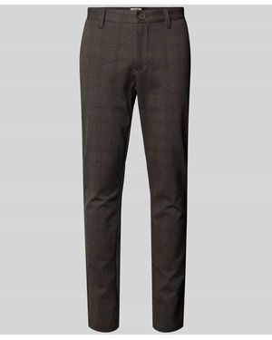 Only & Sons Slim Fit Chino aus Viskose-Mix Modell 'MARK' - Grau