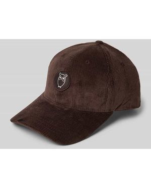 Knowledge Cotton Cap in Cord-Optik Modell 'Corduroy' - Braun