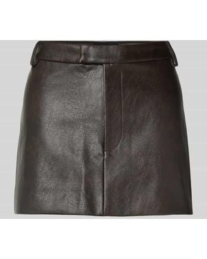 Bardot Minirock in Leder-Optik Modell 'MAIKA' - Schwarz