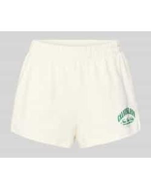 Calvin Klein Regular Fit Pyjama Shorts Van Puur Katoen Model 'Heritage Gx' - Naturel