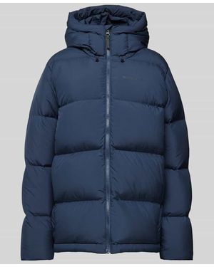 Peak Performance Regular Fit Steppjacke Mit Label-Print - Blau