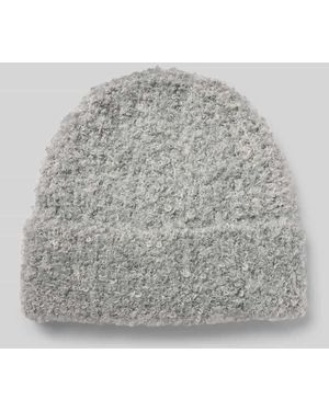 Tom Tailor Beanie aus Bouclé-Strick - Grau