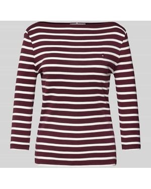 Tommy Hilfiger Slim Fit T-Shirt aus reiner Baumwolle - Rot