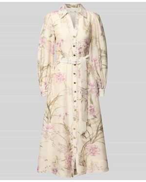Forever New Abendkleid aus Lyocell-Leinen-Mix Modell 'Hazel' - Natur