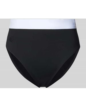 Ralph Lauren Bikini-Hose mit elastischem Bund - Schwarz