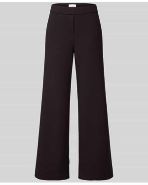 Seductive Regular Fit Weite Hose aus Viskose-Mix Modell 'NALEY' - Blau