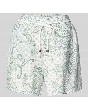 Vero Moda Regular Fit Stoffshorts aus Viskose-Mix Modell 'CILLE' - Grau