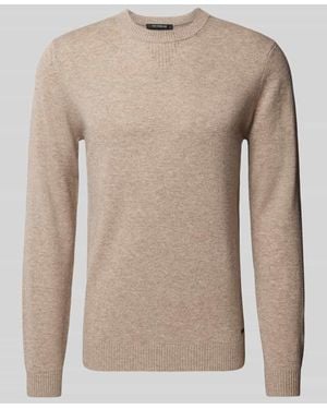 Roy Robson Strickpullover Mit Rundhalsausschnitt - Natur
