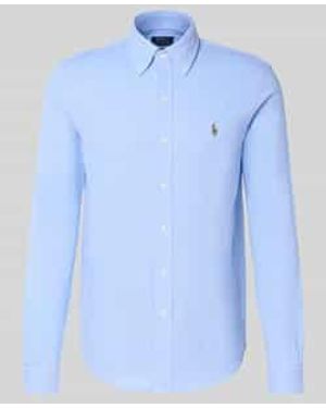 Polo Ralph Lauren Vrijetijdsoverhemd Met Knoopsluiting - Blauw