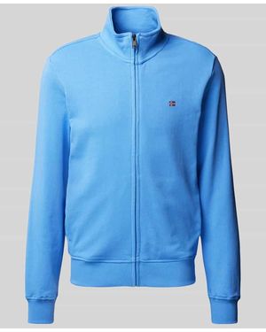 Napapijri Sweatjacke Mit Stehkragen Modell 'Balis' - Blau