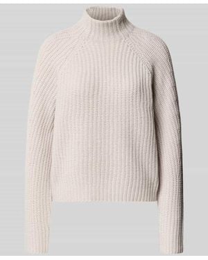 0039 Italy Strickpullover aus Kaschmir-Baumwoll-Mix Modell 'LONA' - Natur