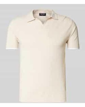Antony Morato Slim Fit Poloshirt Met V-hals - Naturel