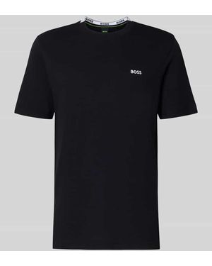 BOSS Regular Fit T-Shirt aus Baumwoll-Piqué Modell 'TS_PIQUE' - Schwarz