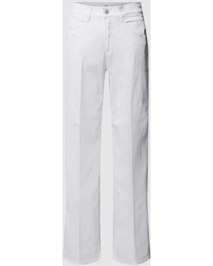 Brax Regular Fit Hose mit Bügelfalten Modell 'Style.Maine' - Weiß
