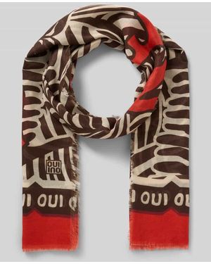 Ouí Schal mit Label-Print - Rot