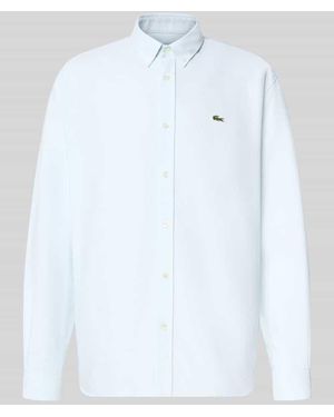 Lacoste Regular Fit Freizeithemd aus reiner Baumwolle - Weiß