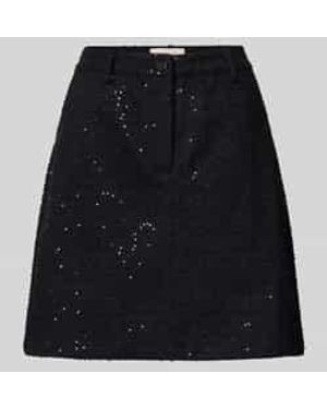 Freequent Minirok Met Pailletten, Model 'Show' - Zwart