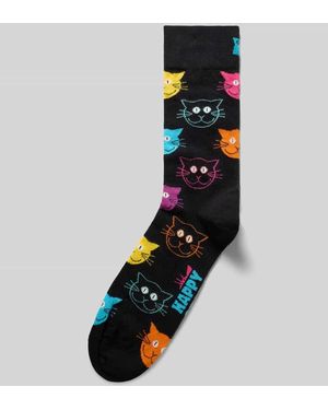 Happy Socks Socken mit Label-Detail - Blau