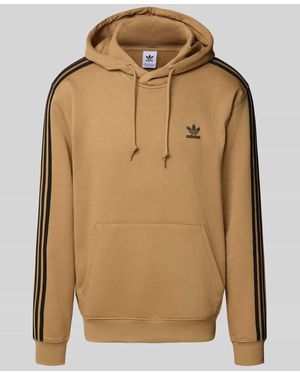 adidas Originals Hoodie mit Label-Stitching - Natur