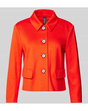 Marc Cain Blazer mit durchgehender Knopfleiste - Rot