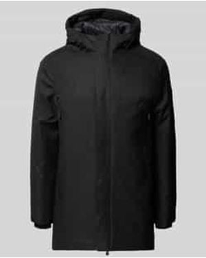BOSS Regular Fit Parka Van Waterdicht Materiaal, Model 'Hexatech' - Zwart