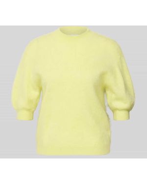 Herzen's Regular Fit Strickpullover aus Kaschmir-Woll-Mix - Gelb