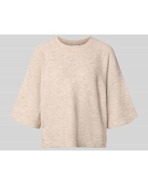 ONLY Regular Fit Pullover mit 3/4-Ärmeln Modell 'SIMONI' - Natur