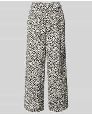 Vila Culotte Met Strikceintuur Model 'Josa' - Wit