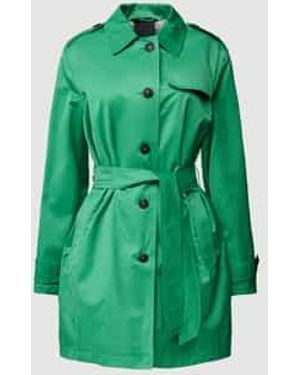 Fuchs & Schmitt Trenchcoat Met Strikceintuur - Groen