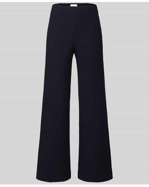 Seductive Regular Fit Weite Hose aus Viskose-Mix Modell 'KIMBERLEY' - Blau